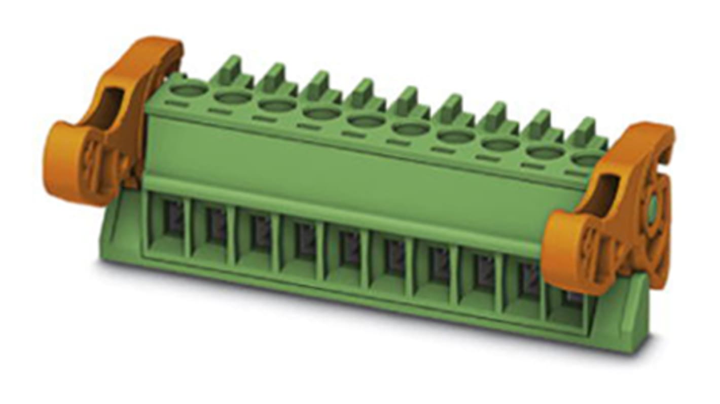 Phoenix Contact 3.5mm Pitch 5 Way Pluggable Terminal Block, Plug, Cable Mount, Screw Termination