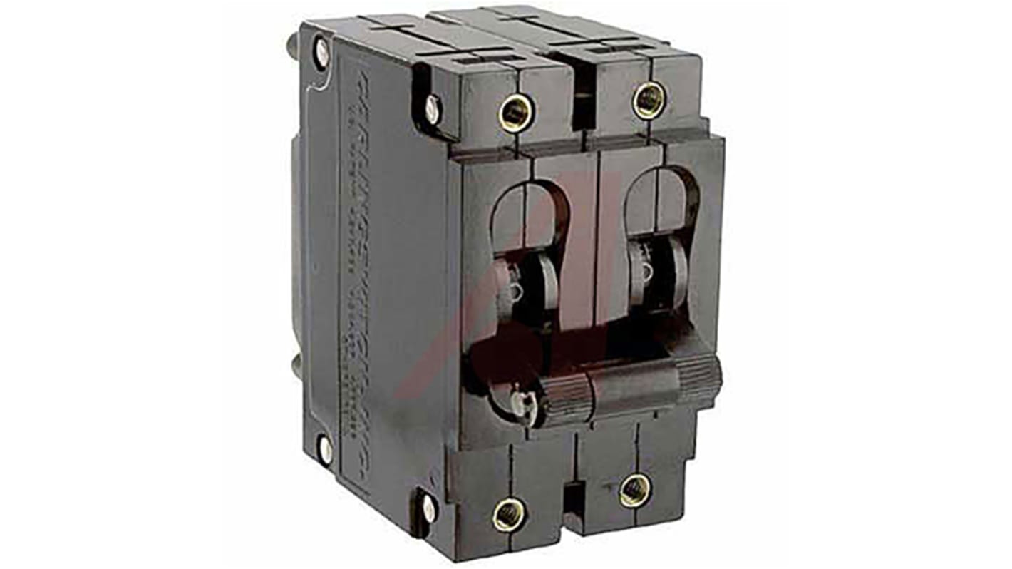 Carling Technologies Thermal Magnetic Circuit Breaker - C 2 Pole Panel Mount, 10A Current Rating