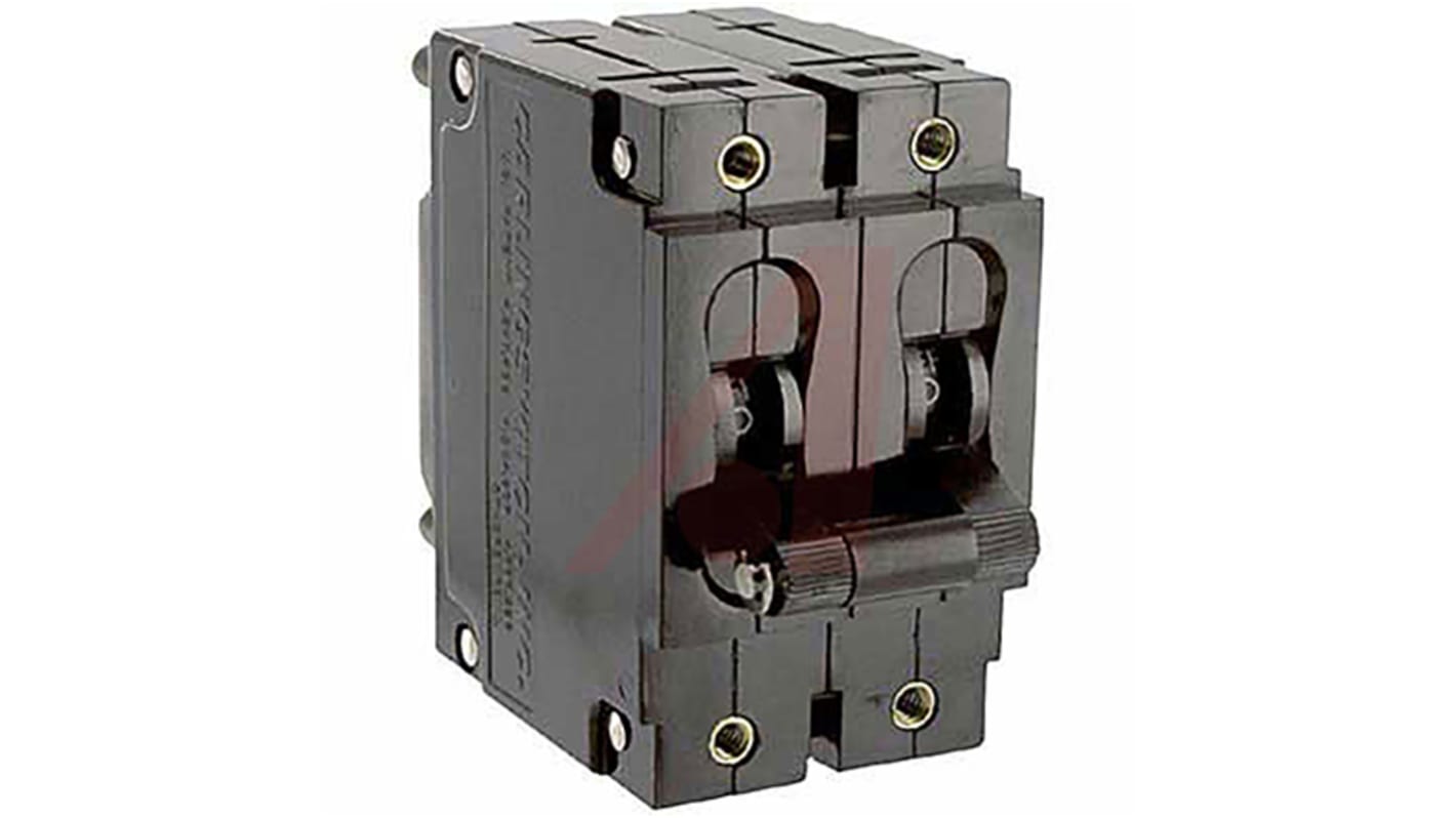 Carling Technologies Thermal Magnetic Circuit Breaker - C 2 Pole Panel Mount, 20A Current Rating