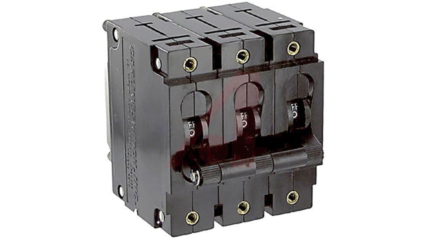 Carling Technologies Thermal Magnetic Circuit Breaker - C 3 Pole Panel Mount, 40A Current Rating