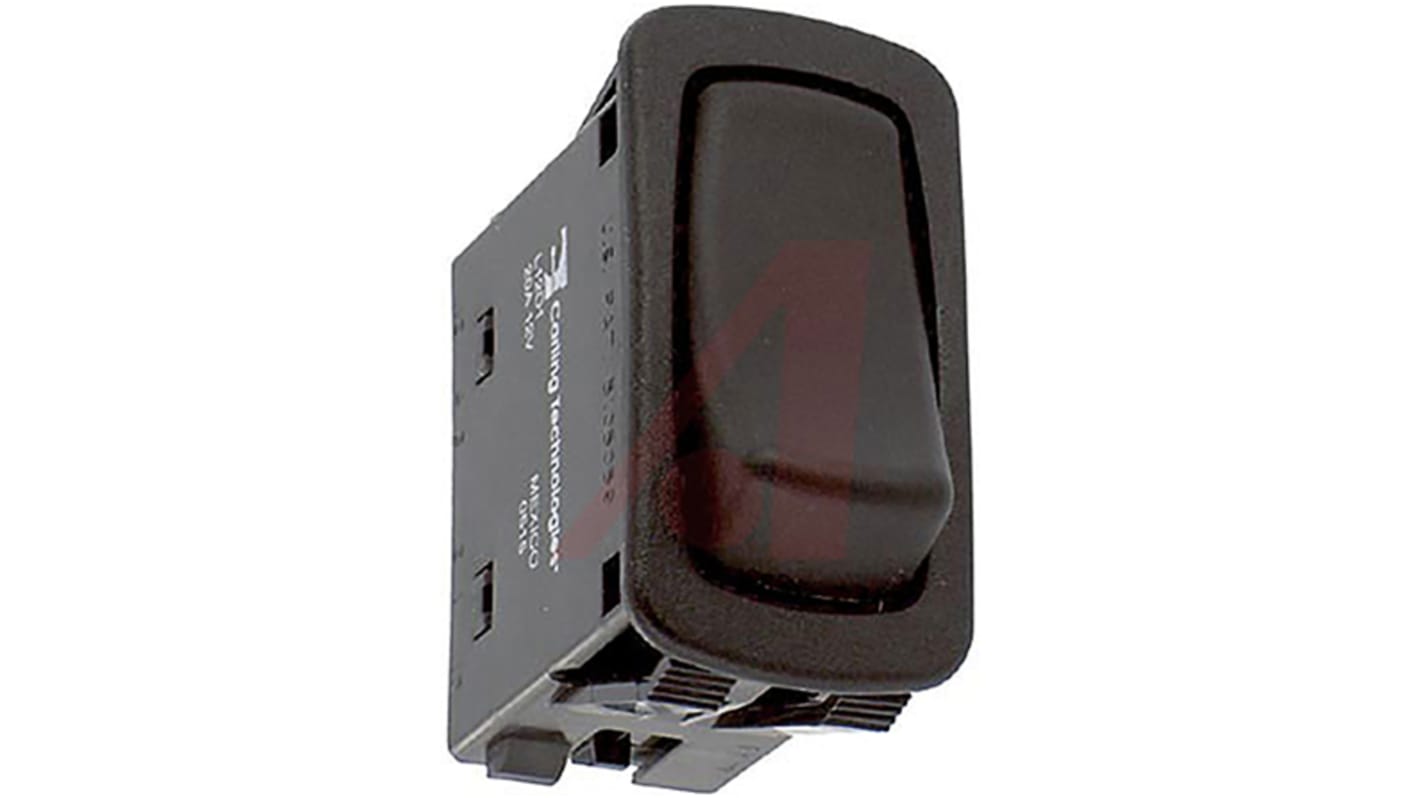 Carling Technologies SPST, (On)-Off Rocker Switch Panel Mount