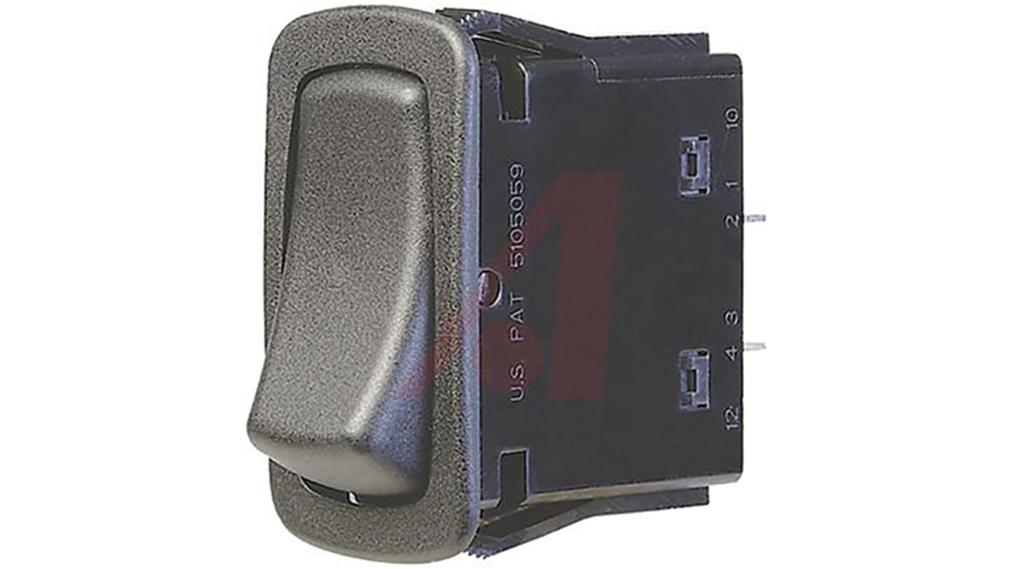 Carling Technologies SPST, On-Off Rocker Switch Panel Mount