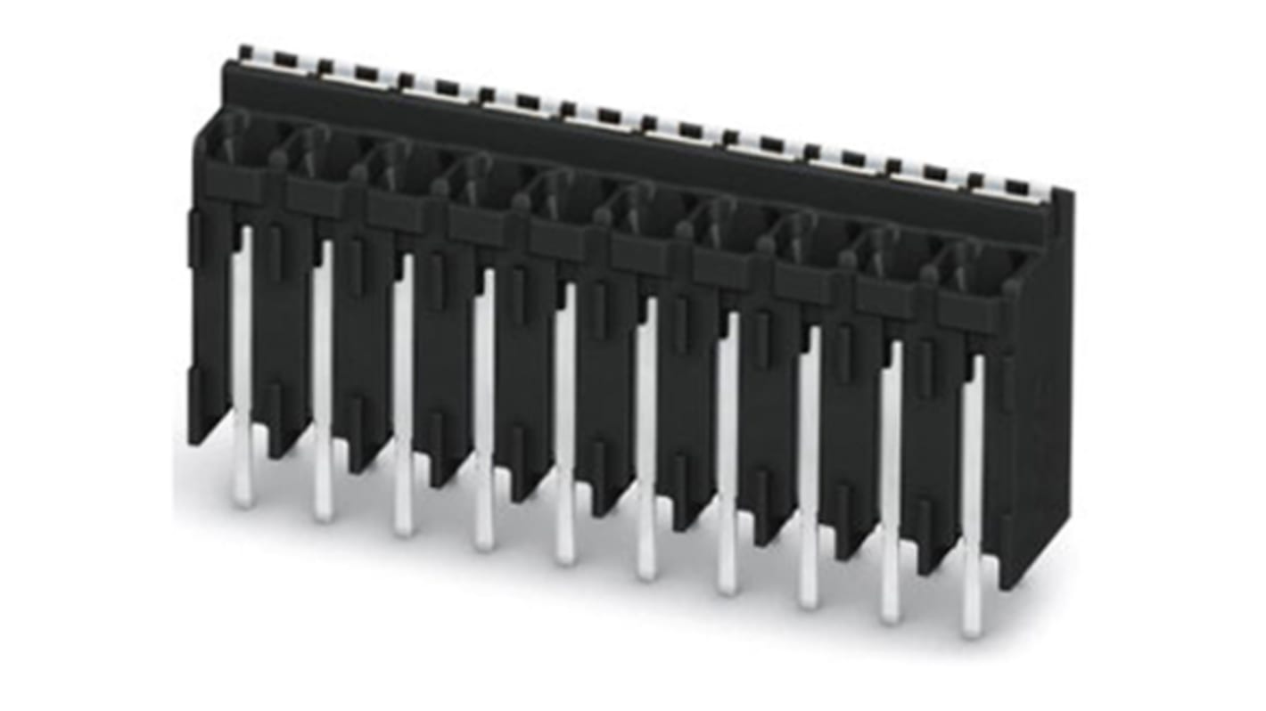Phoenix Contact SPT-THR 1.5/ 8-V-3.81 P26 Series PCB Terminal Block, 3.81mm Pitch, Through Hole Mount, Spring Cage
