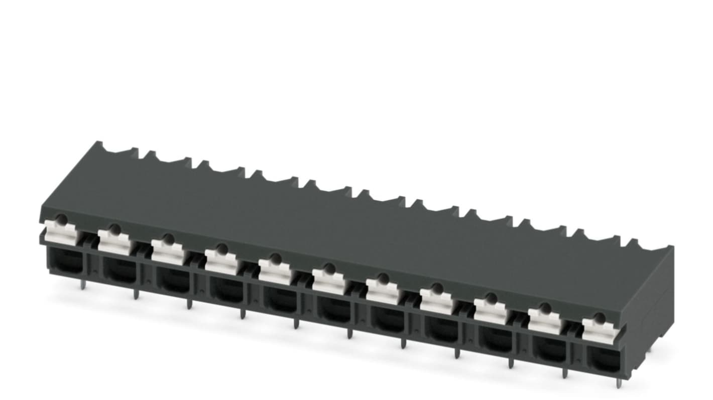 Phoenix Contact SPT-THR 1.5/11-H-5.08 P26 Series PCB Terminal Block, 5.08mm Pitch, Through Hole Mount, Spring Cage