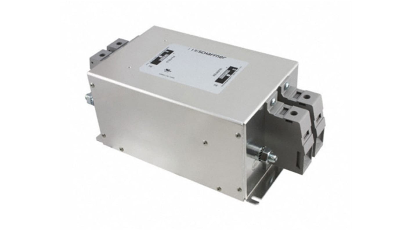 Schaffner, FN2200 150A 1200 V dc DC, Screw Mount EMI Filter, Screw, Single Phase
