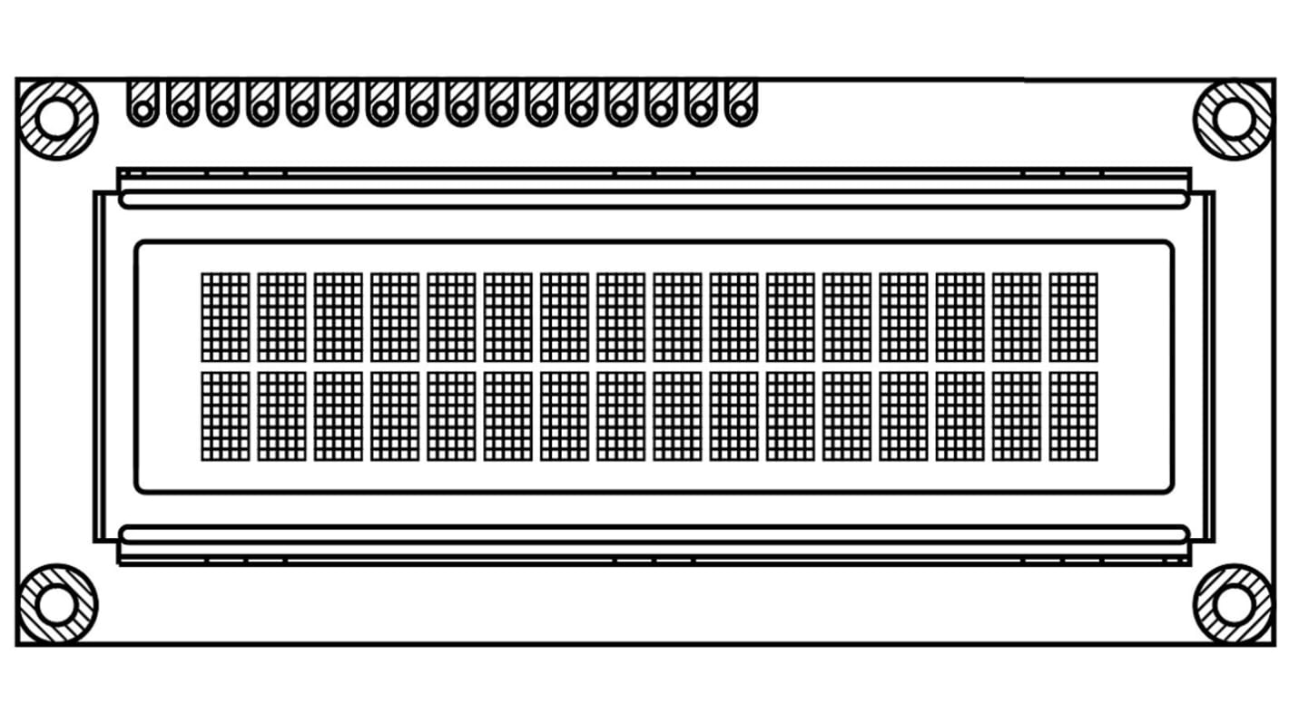 Vishay Green Passive matrix OLED Display Matrix