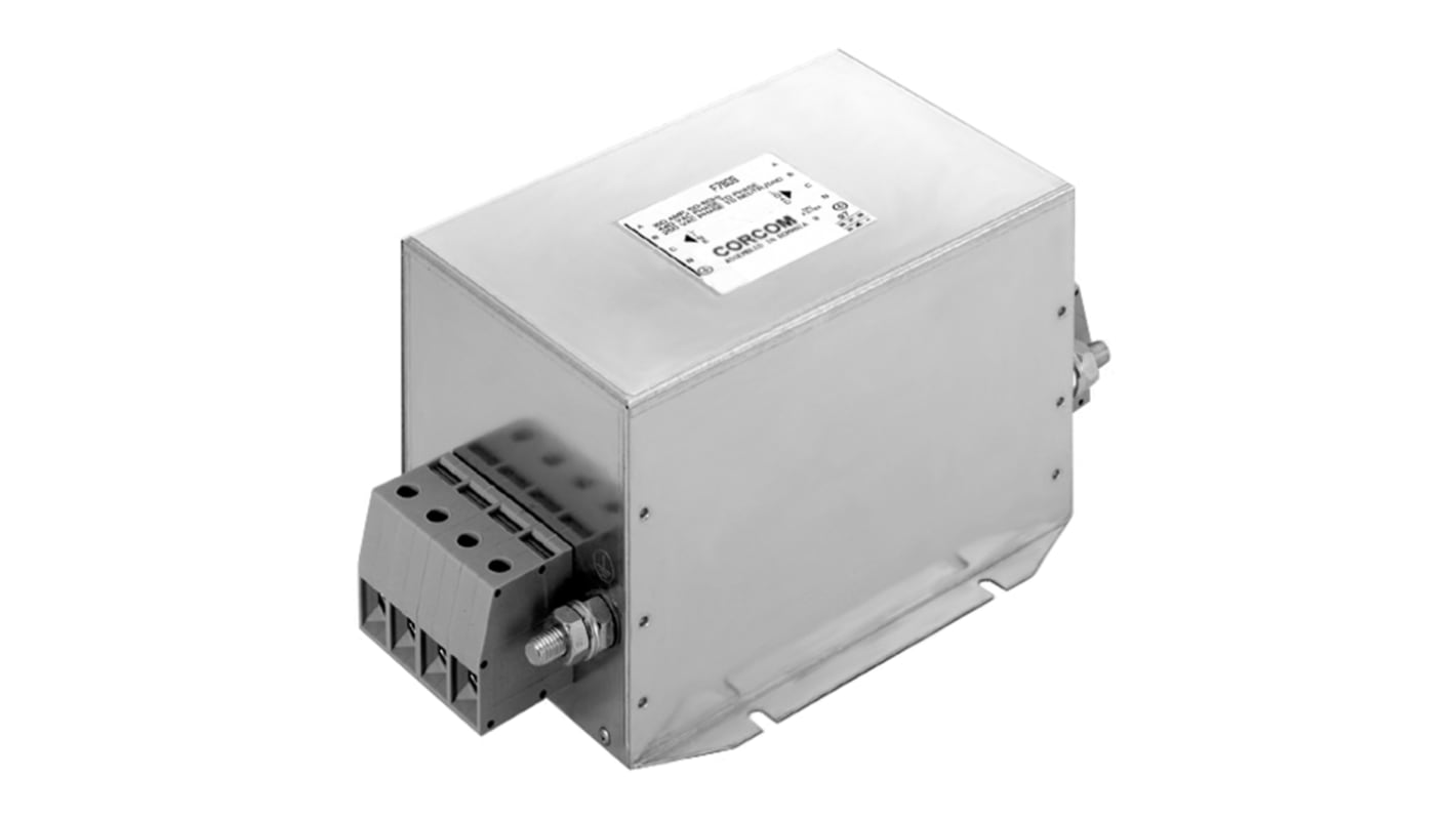 TE Connectivity, Corcom AYC 80A 480/277 V ac 50Hz, Flange Mount RFI Filter, Screw 3 Phase