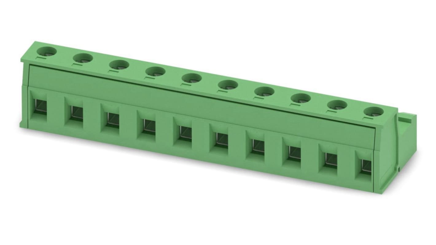 Phoenix Contact GIC 2.5/10-ST-7.62 Series PCB Connector, 10 Contact(s), 7.62mm Pitch