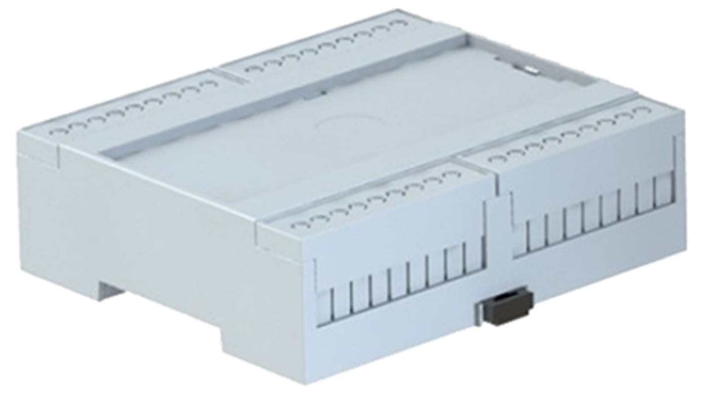 CAMDENBOSS Solid Top Enclosure Type CDIB Series , 106.2 x 90 x 31.9mm, Polycarbonate DIN Rail Enclosure Kit