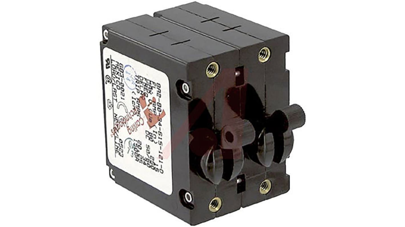 Carling Technologies Thermal Magnetic Circuit Breaker - B 2 Pole Panel Mount, 15A Current Rating