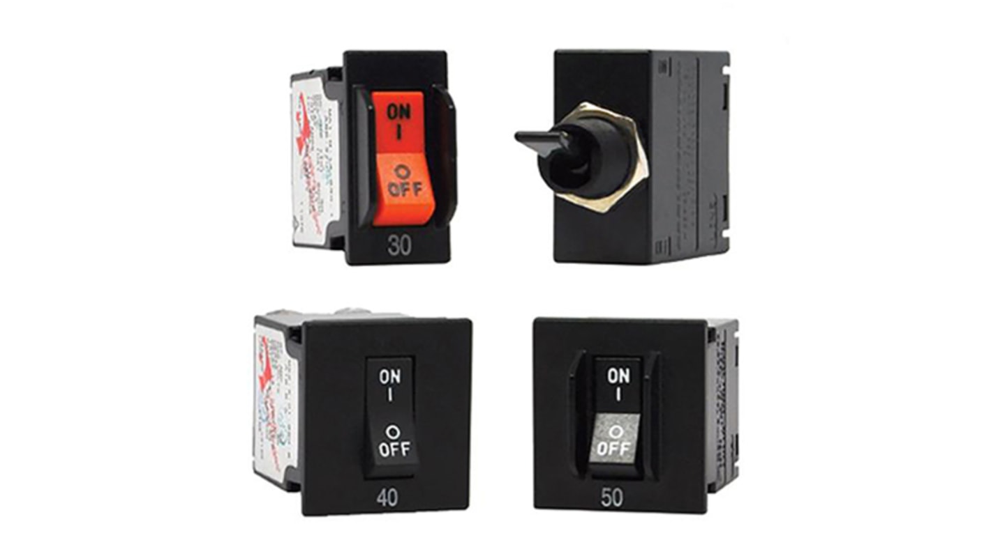 Carling Technologies Thermal Magnetic Circuit Breaker - M Single Pole Panel Mount, 15A Current Rating