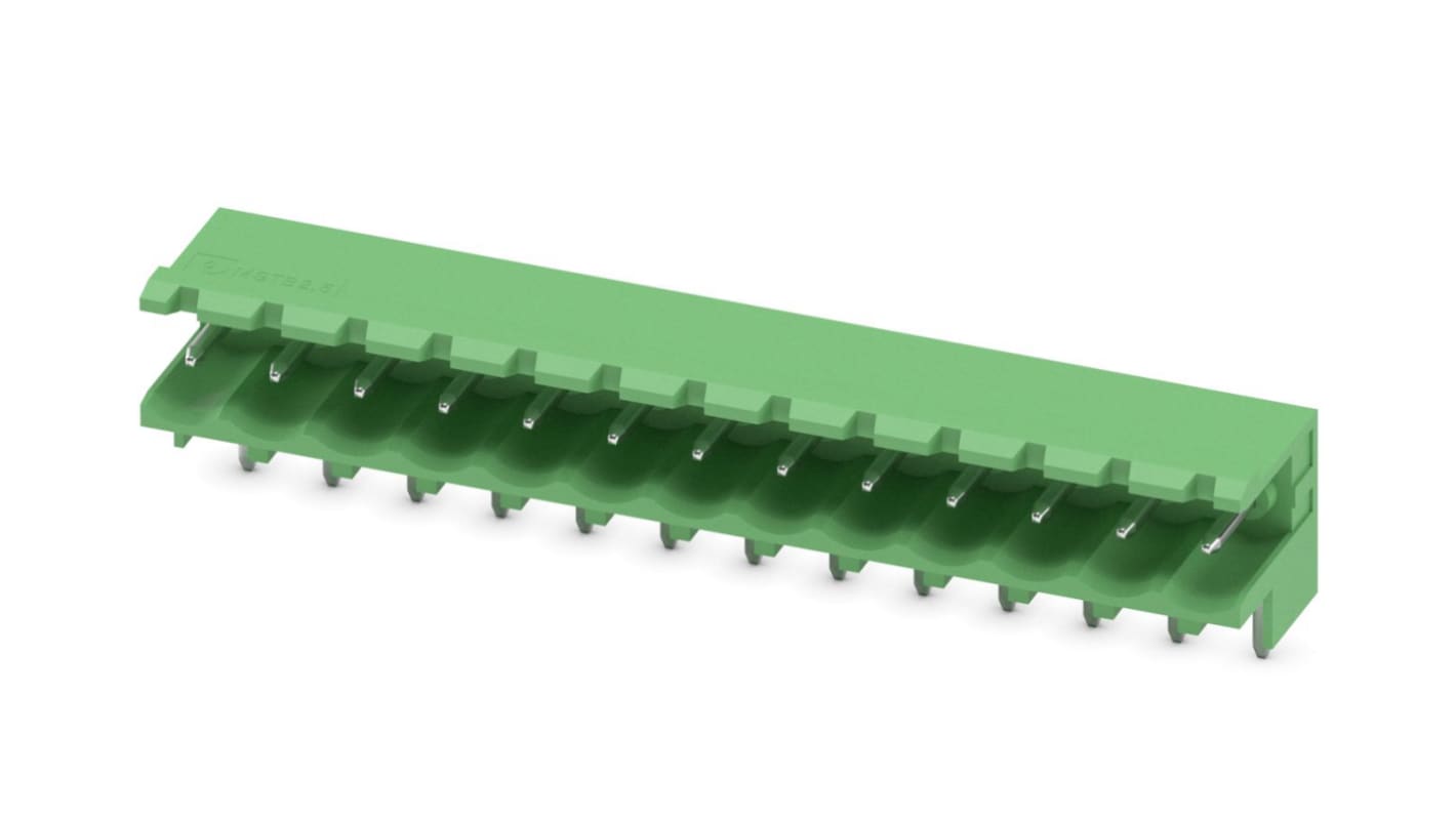 Phoenix Contact, 5.0mm Pitch, MSTBW 2.5/13-G, 13 Way, Pluggable Terminal Block, Header, Solder Termination, 1736001