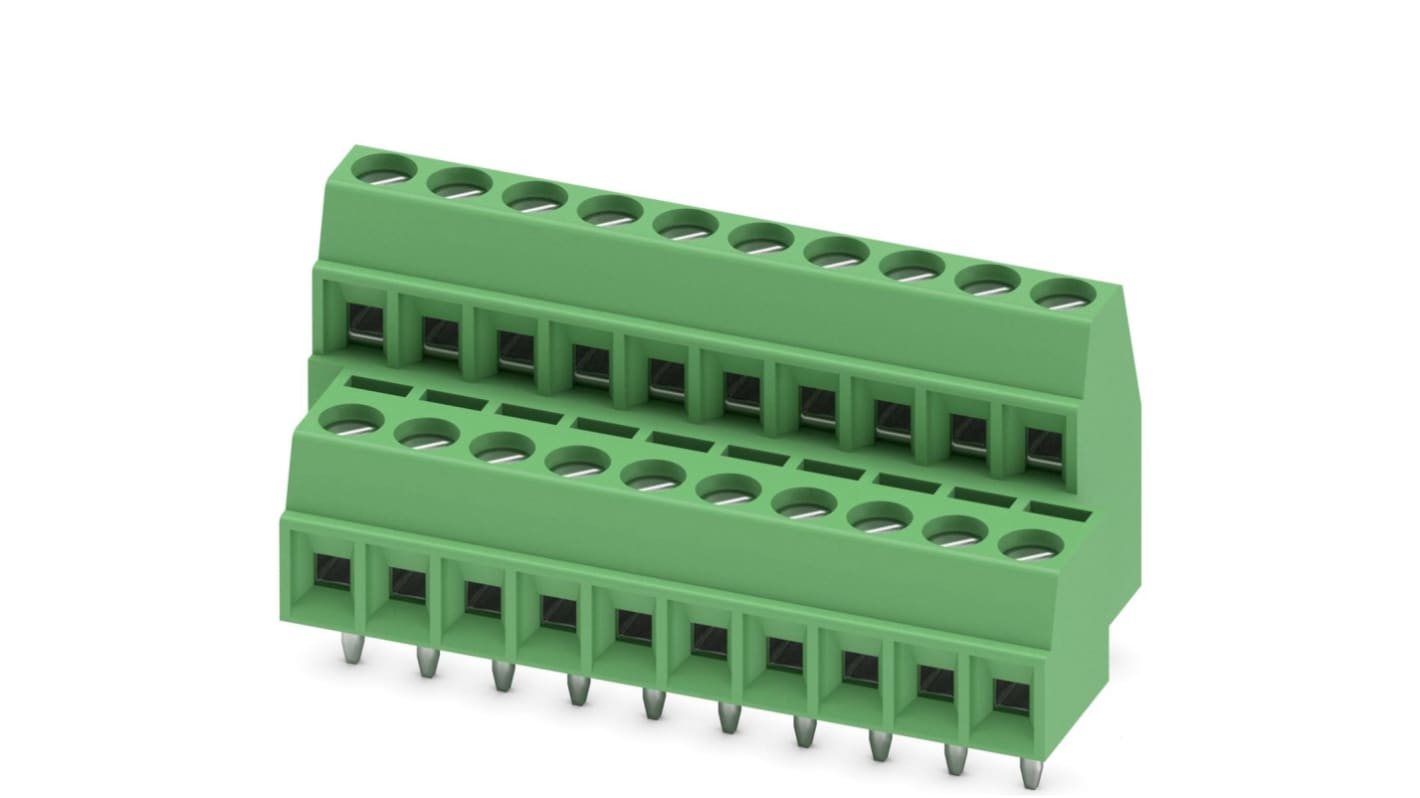 フエニックスコンタクト MKKDS 1/10-3.5 基板用端子台, 8A, 400 V, 3.5mmピッチ, 10極