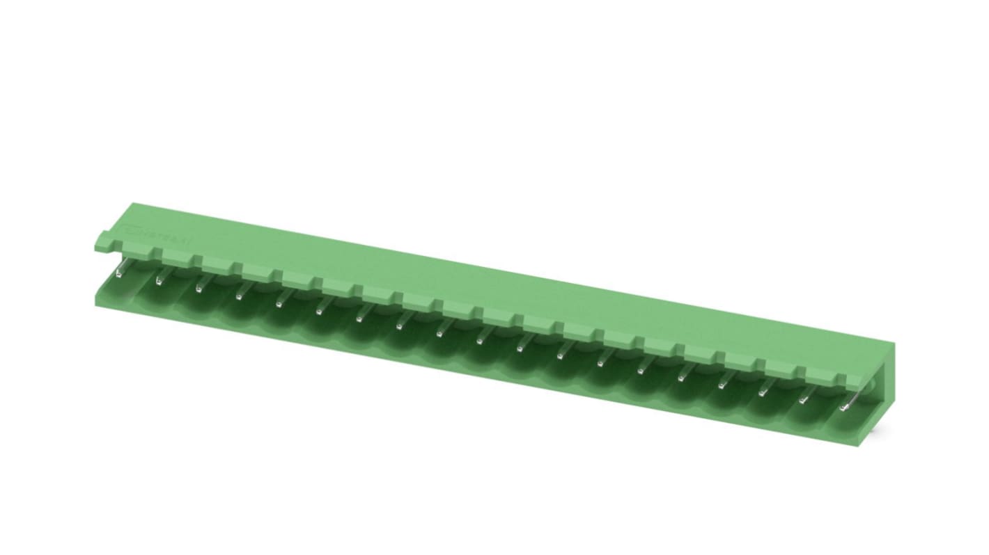 Phoenix Contact, 5.0mm Pitch, MSTB 2.5/19-G, 19 Way, Pluggable Terminal Block, Header, Solder Termination, 1754779