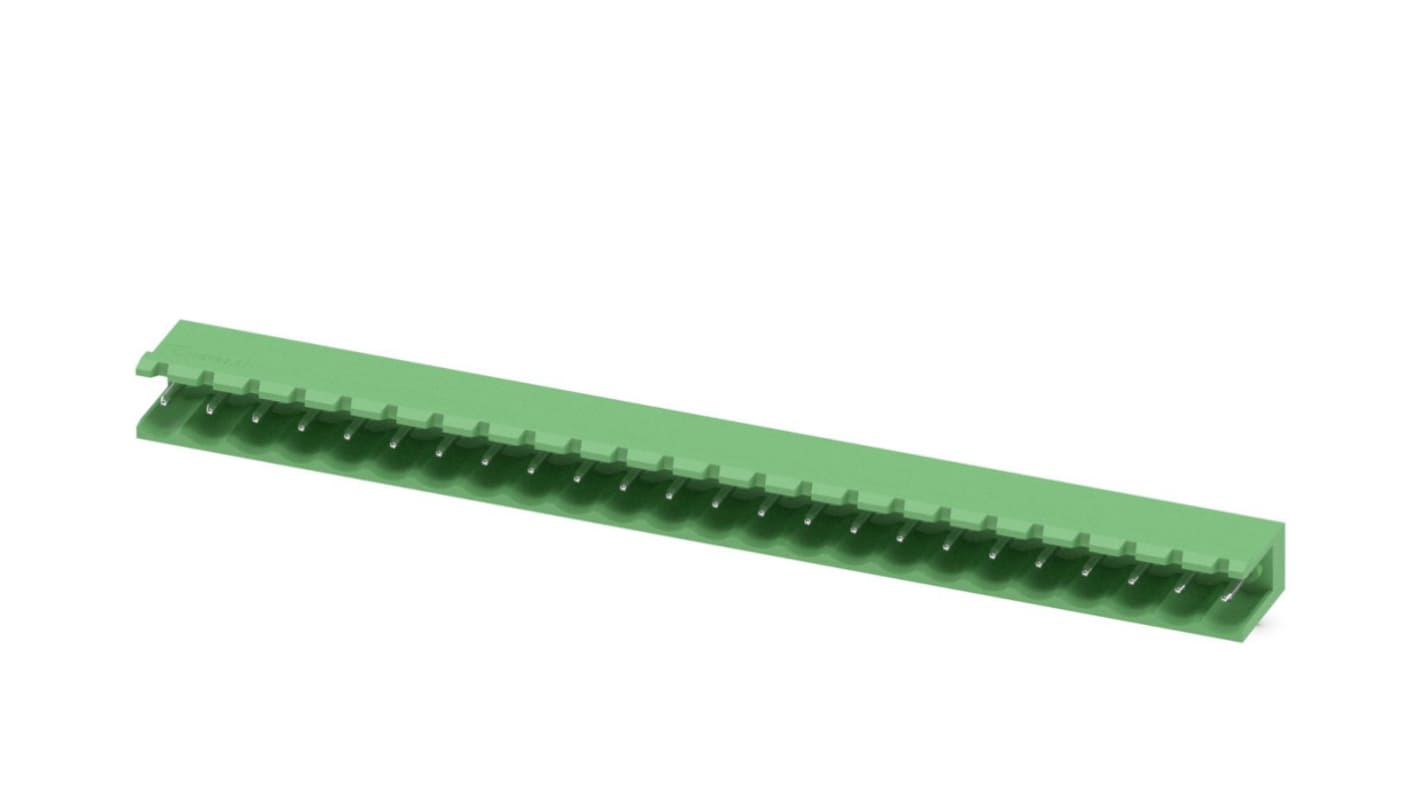 Phoenix Contact, 5.0mm Pitch, MSTB 2.5/24-G, 24 Way, Pluggable Terminal Block, Header, Solder Termination, 1754876