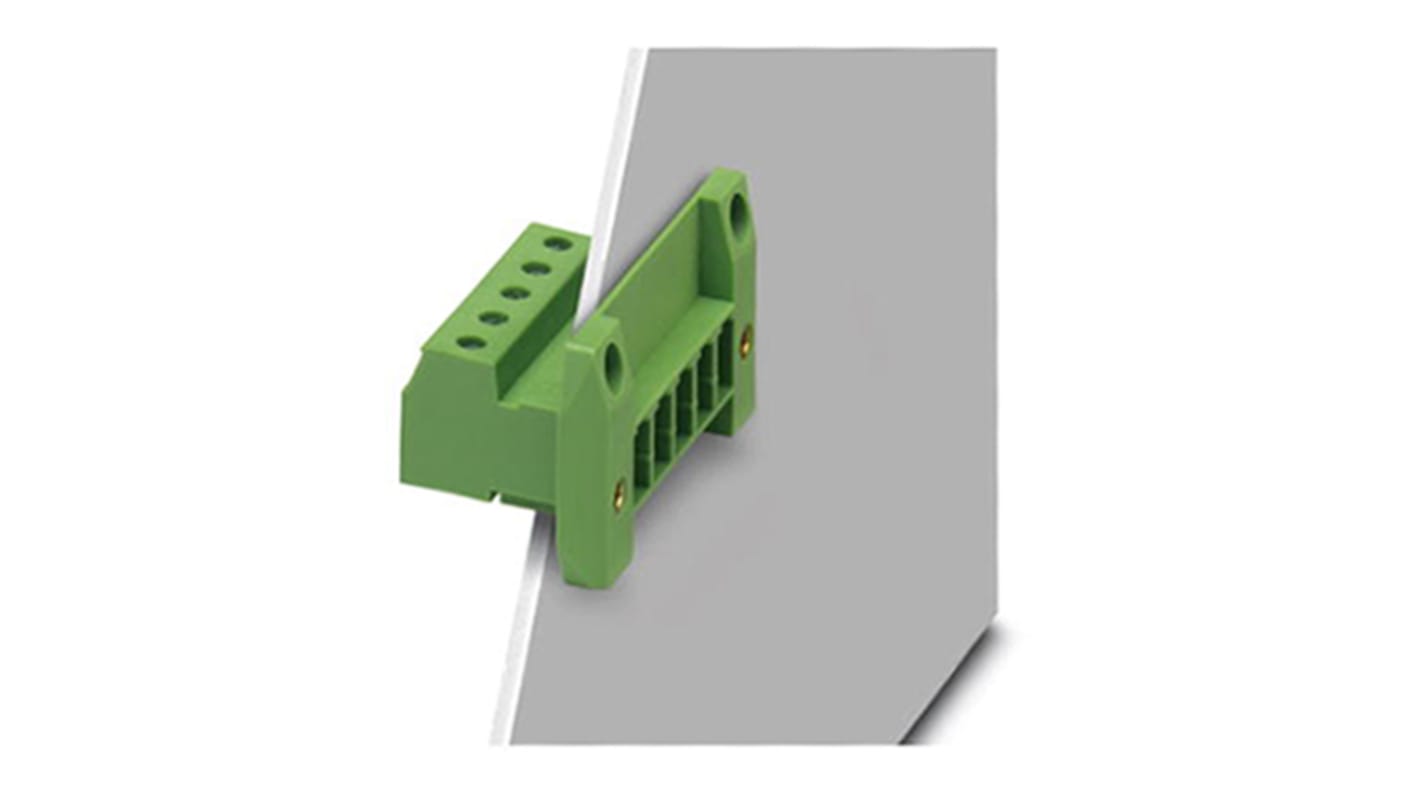 Conector hembra para PCB Phoenix Contact serie DFK-PC 4/ 7-GF-7.62, de 7 vías, paso 7.62mm, 1 kV, 20A, terminación