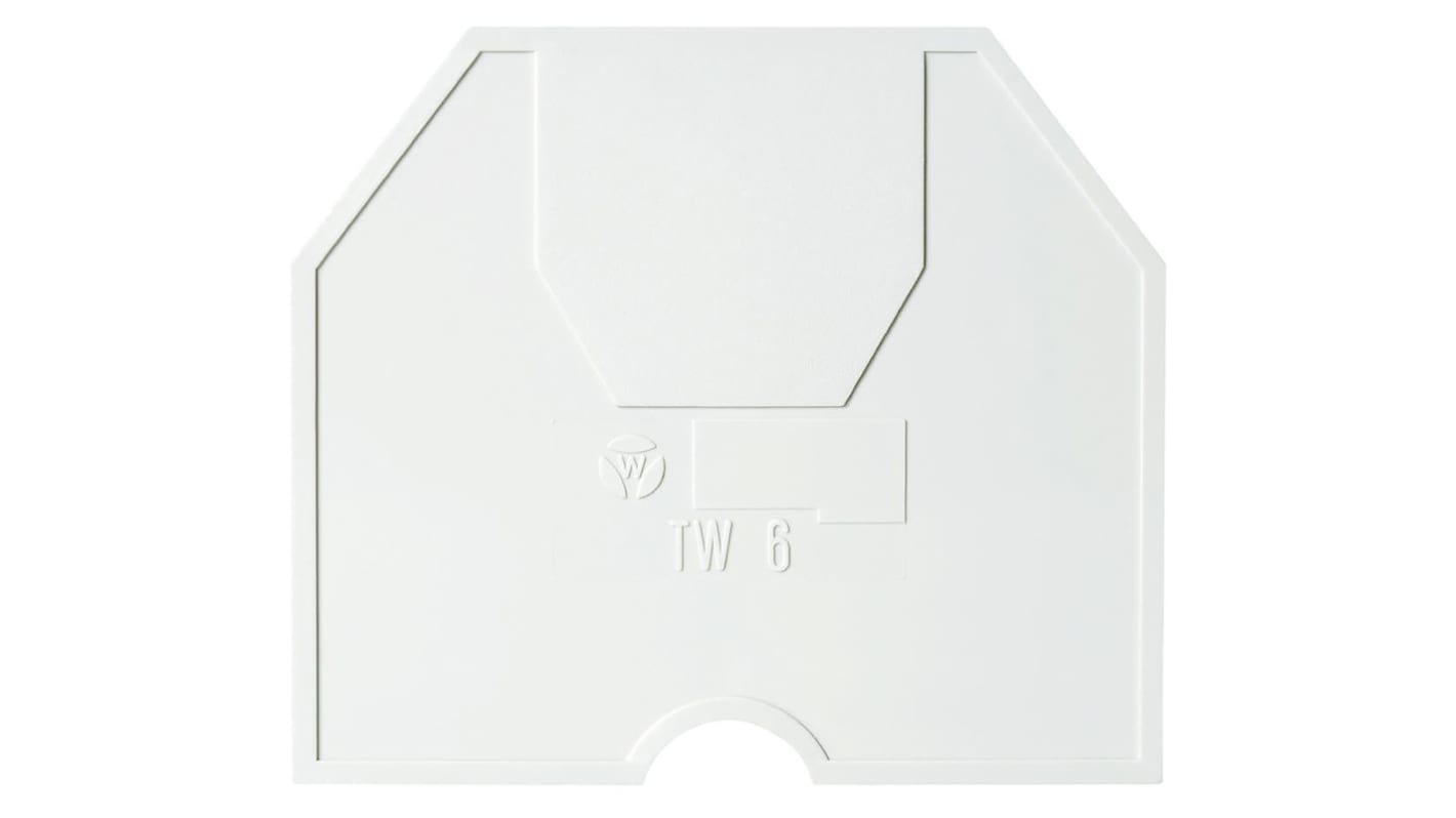 Wieland TW 6 Series Partition Plate for Use with DIN Rail Terminal Blocks Series WK