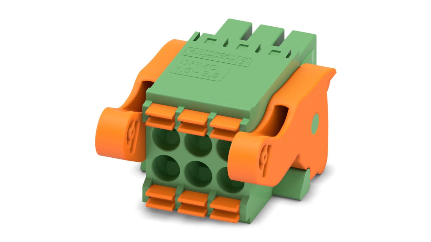 Morsettiera collegabile Phoenix Contact Femmina a 6 vie, 2 file, passo 3.5mm, Montaggio su cavo