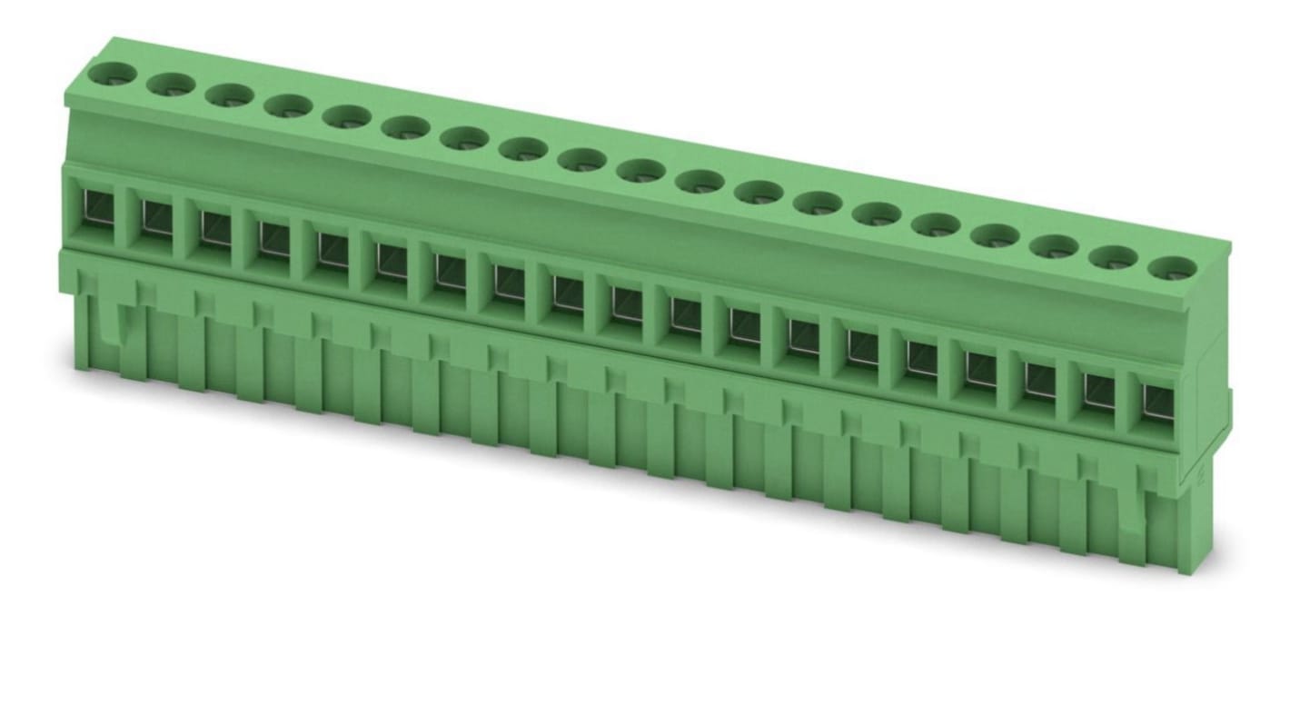 Morsettiera per circuito stampato Phoenix Contact, 19 vie, passo 5mm