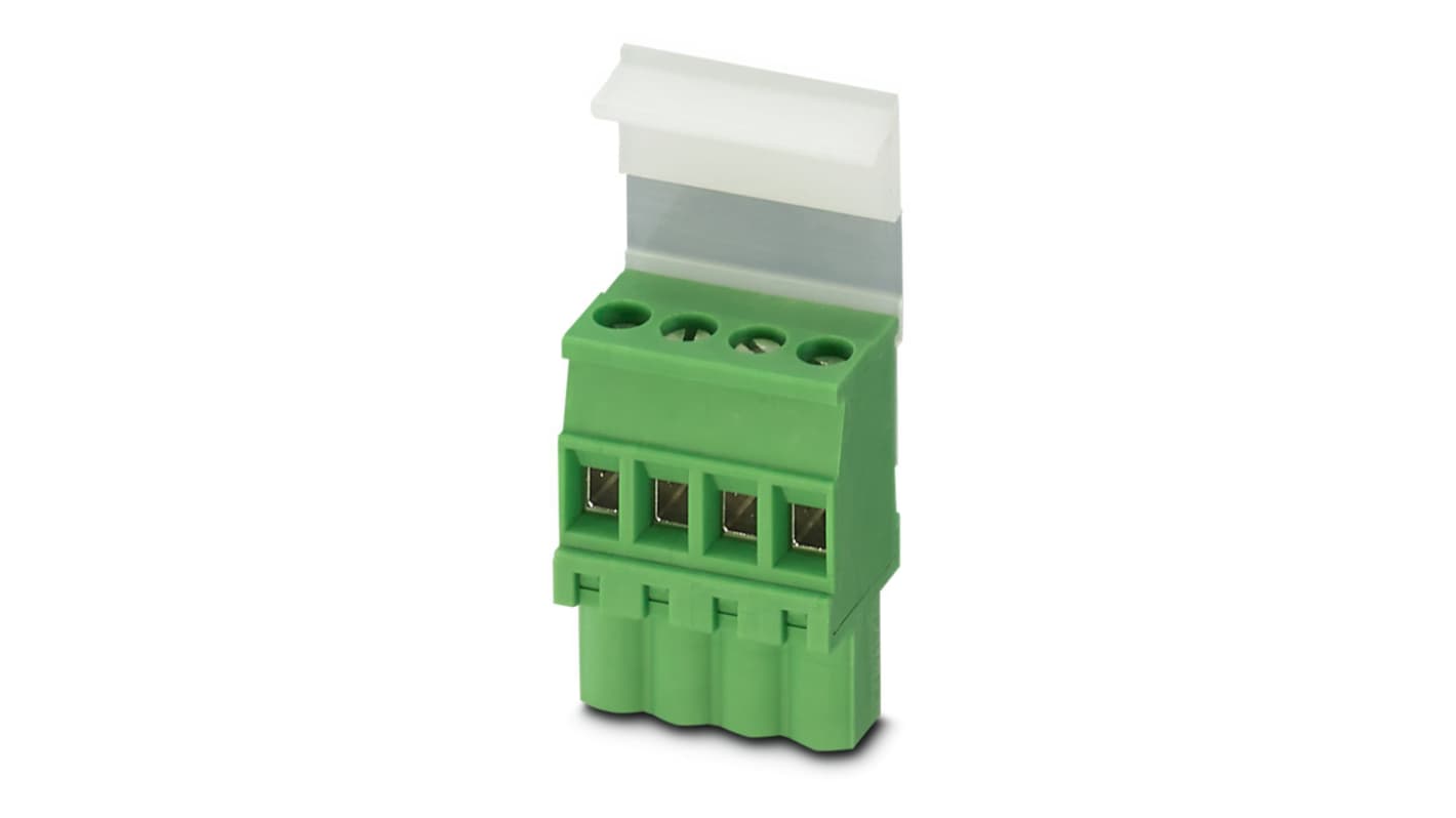 Phoenix Contact, 5.08mm Pitch, MVSTBW 2.5/10-STEH-5.08, 10 Way, Pluggable Terminal Block, Plug, Screw Termination,