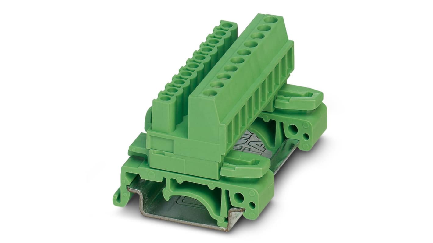 Phoenix Contact 1833946 UMSTBVK 2.5/15-ST-5.08 Series Green, Screw Termination