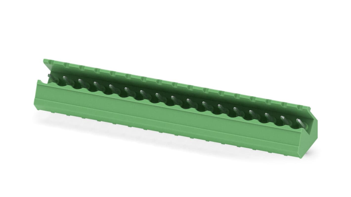 Phoenix Contact, 5.0mm Pitch, SMSTB 2.5/17-G, 17 Way, Pluggable Terminal Block, Header, Solder Termination, 1769382