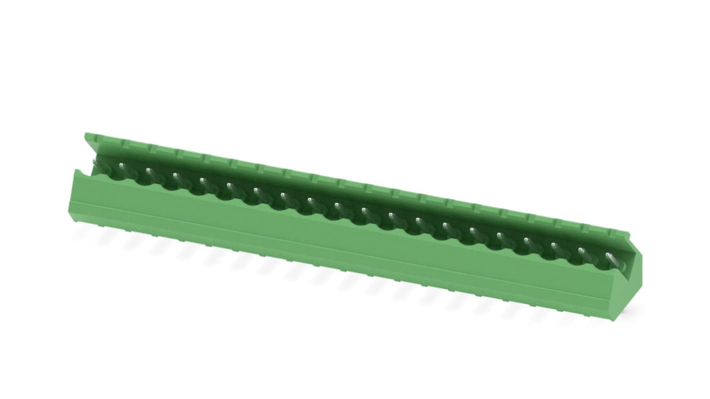 Phoenix Contact, 5.0mm Pitch, SMSTB 2.5/20-G, 20 Way, Pluggable Terminal Block, Header, Solder Termination, 1769418