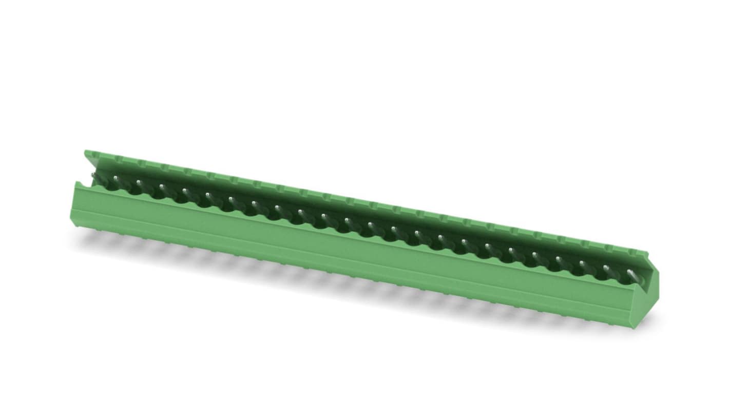 Phoenix Contact, 5.0mm Pitch, SMSTB 2.5/24-G, 24 Way, Pluggable Terminal Block, Header, Solder Termination, 1769450