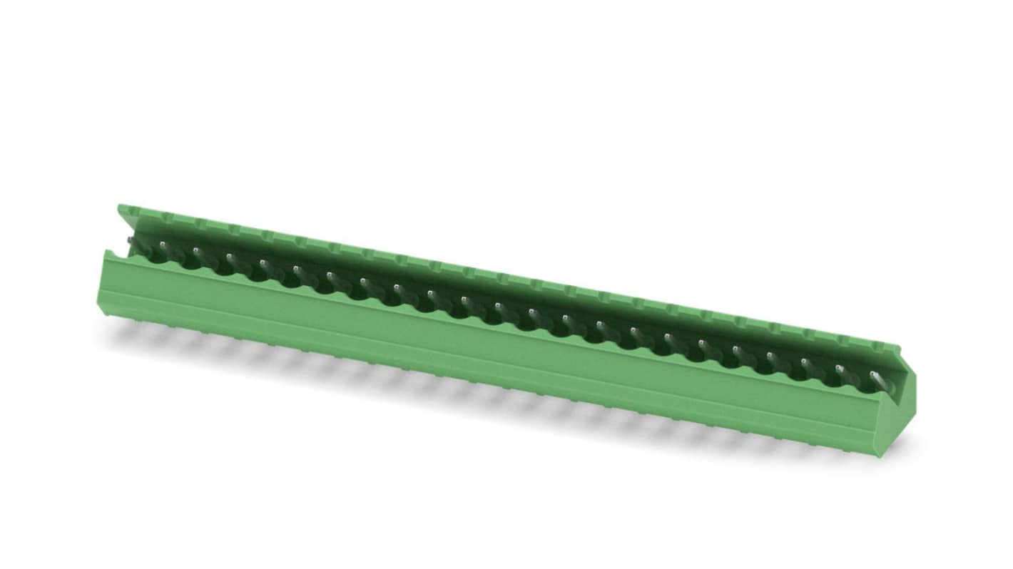 Phoenix Contact, 5.0mm Pitch, SMSTB 2.5/23-G, 23 Way, Pluggable Terminal Block, Header, Solder Termination, 1769447