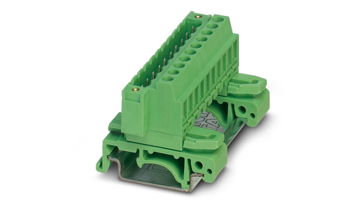 Phoenix Contact 1788088 UMSTBVK 2.5/18-GF-5.08 Series Green, Screw Termination