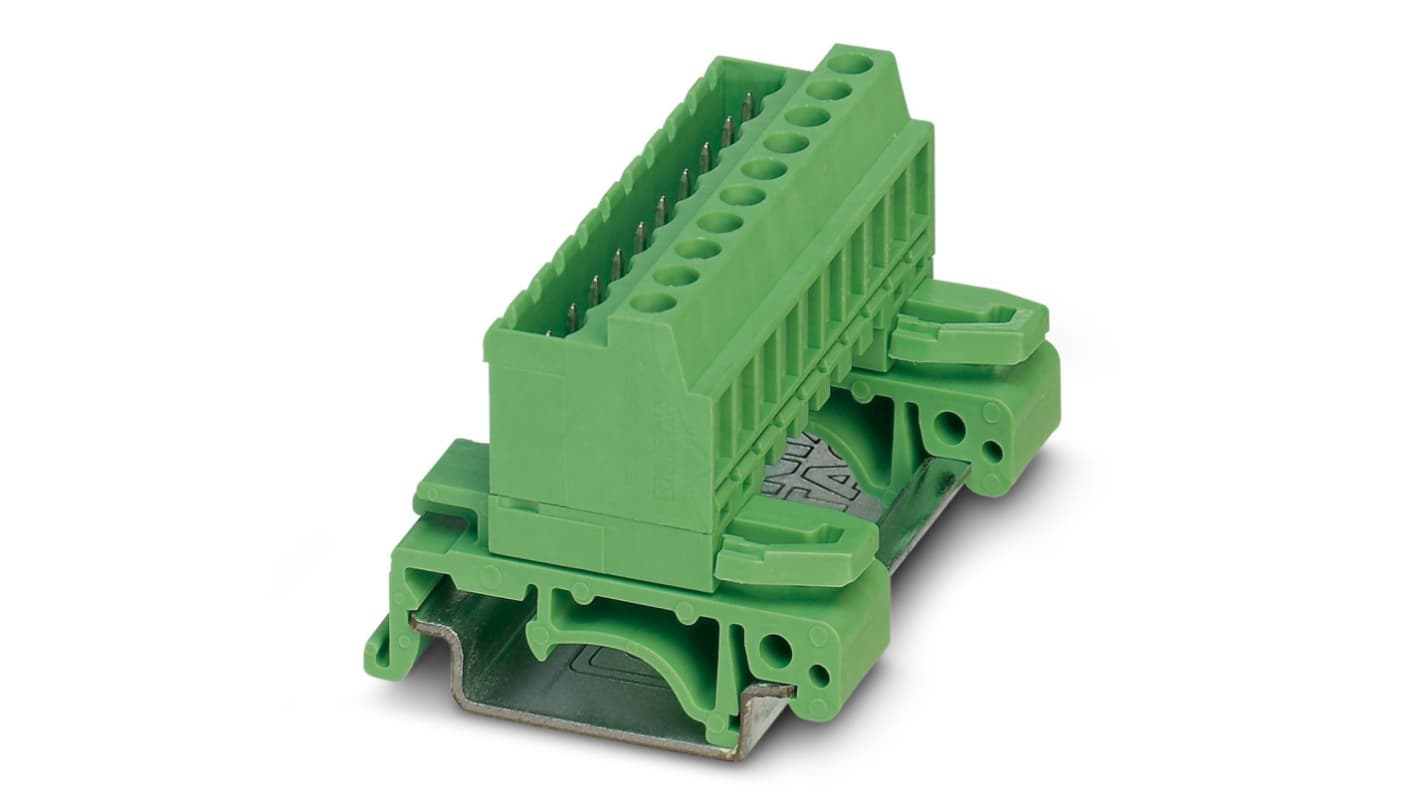 Phoenix Contact UMSTBVK 2.5/24-G-5.08 Series PCB Terminal Block, 24-Contact, 5.08mm Pitch, Screw Termination