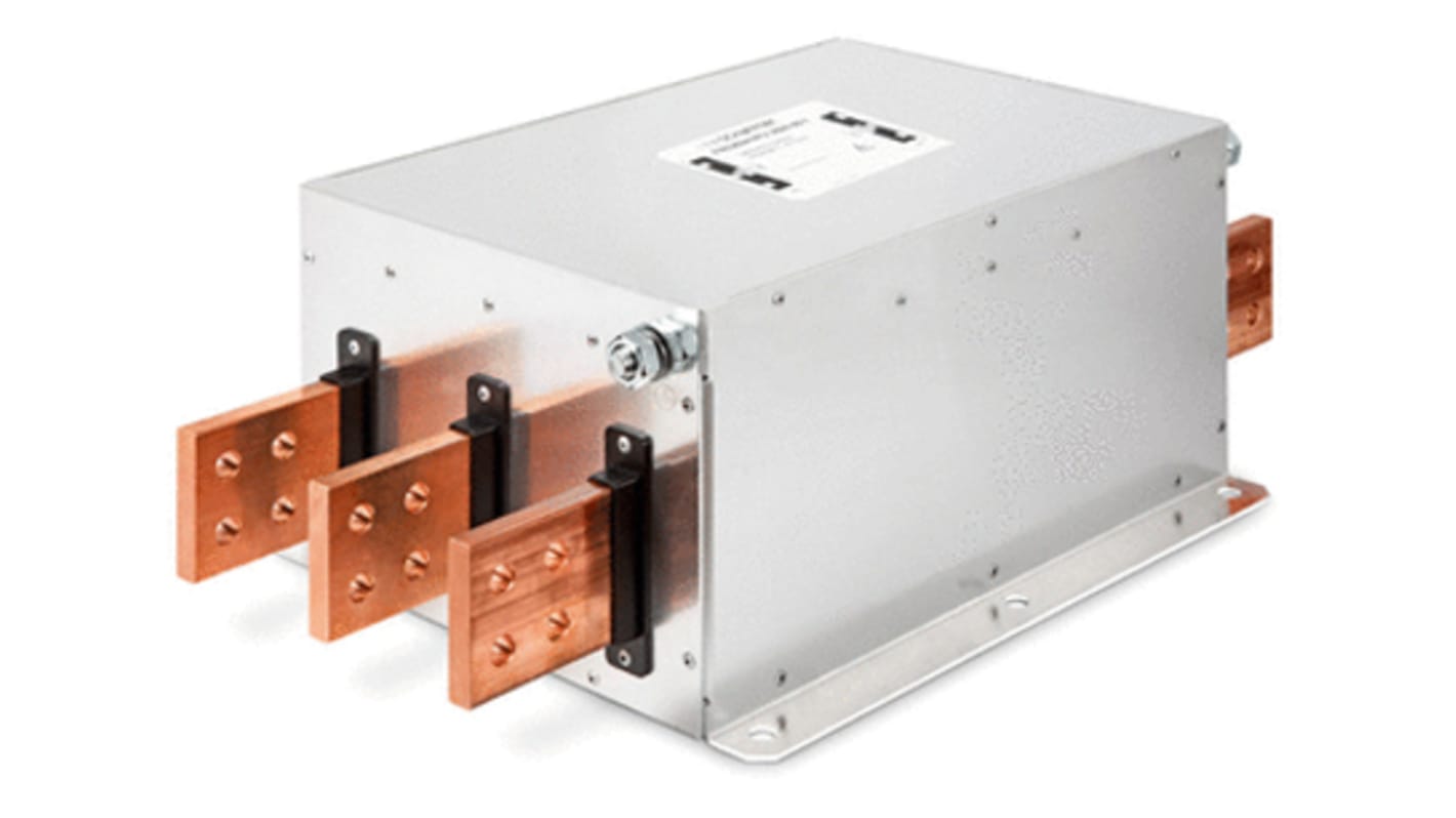 Schaffner, FN3359 250A 3 x 520/300 V ac 0 → 60Hz, Chassis Mount RFI Filter, Screw 3 Phase