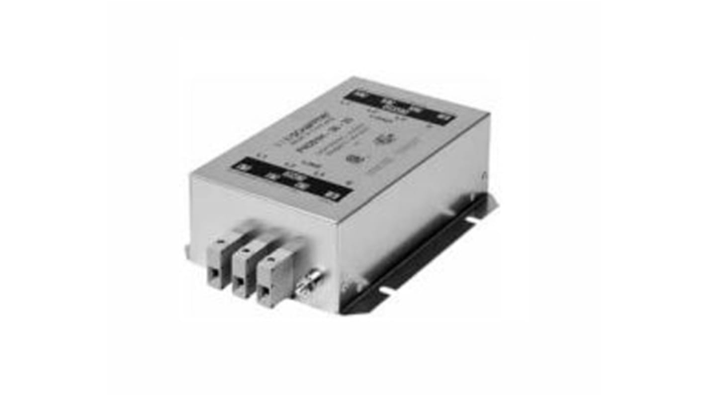 Schaffner, FN351 110A 3 x 520/300 V ac 0 → 60Hz, Chassis Mount RFI Filter, Terminal Block 3 Phase