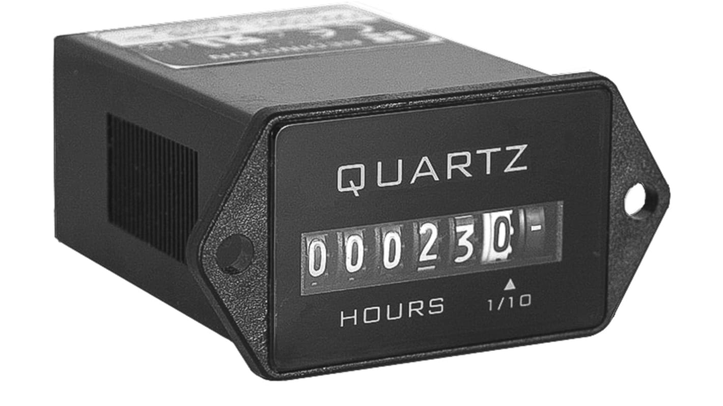 Trumeter 722 Hour Meter Counter, 6 Digit, 50Hz, 90 → 264 V ac