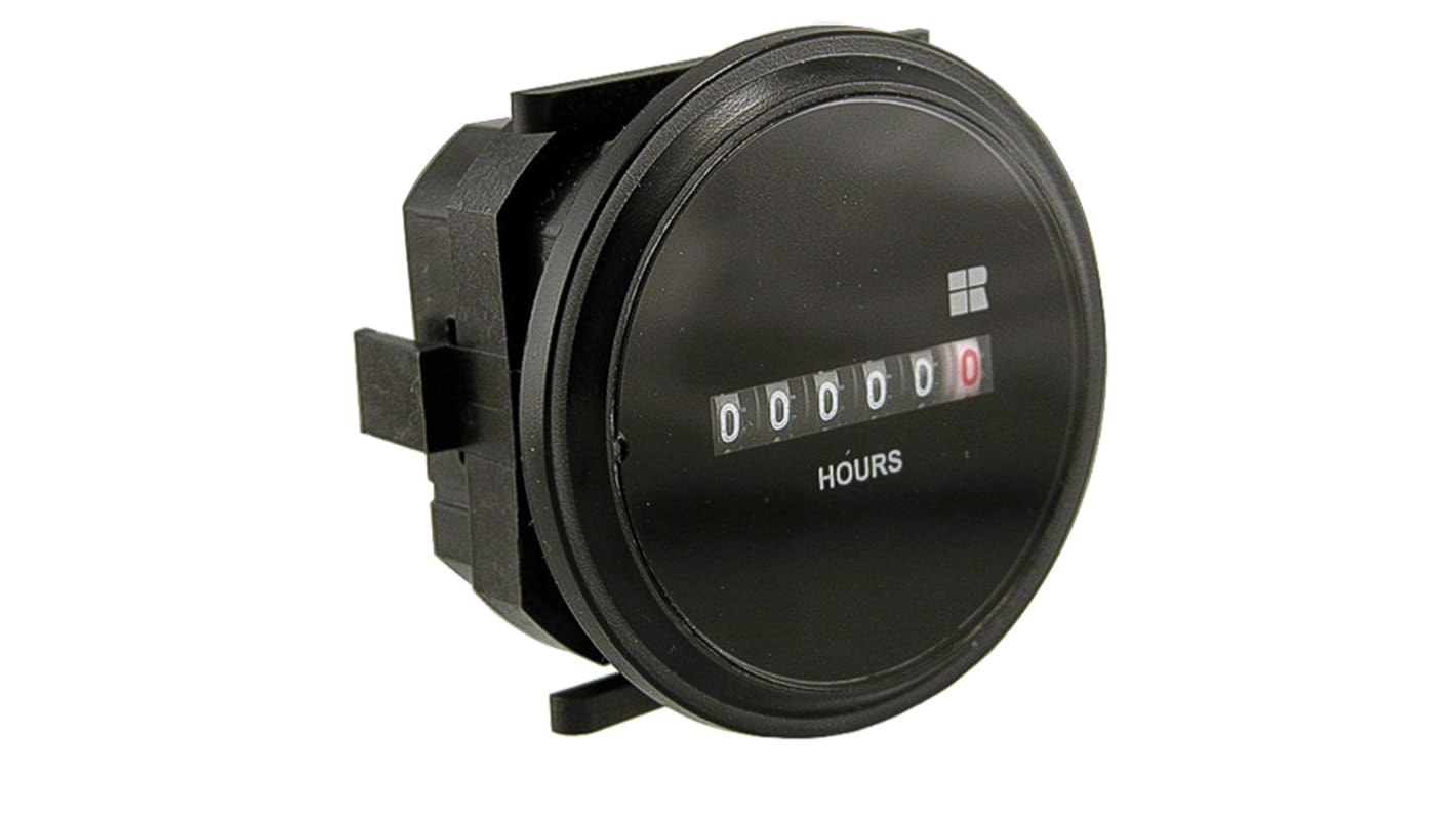 Rs-Online Contatore elettromeccanico Trumeter Ore 10 → 80Hz display Analogico 6 cifre 10 → 80 V c.c
