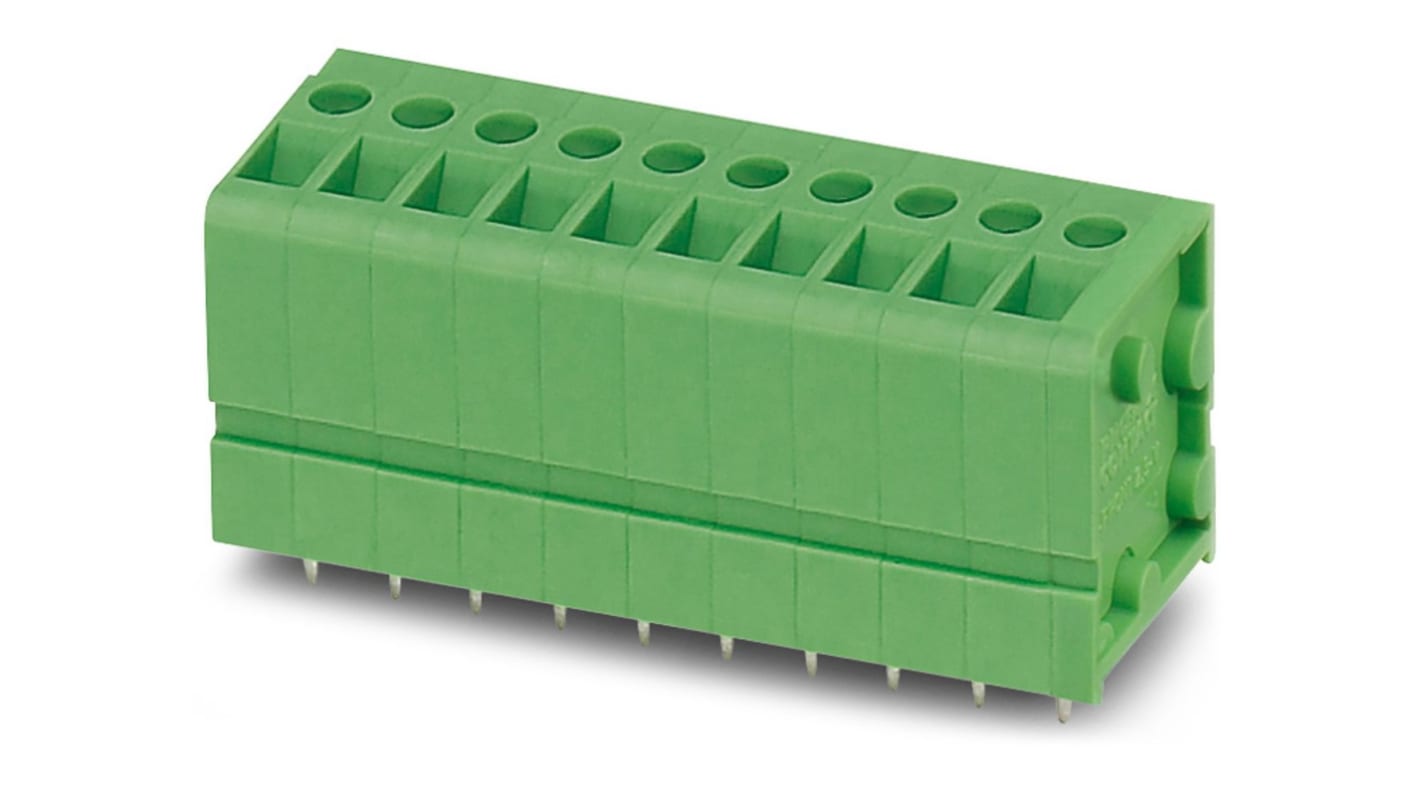Phoenix Contact FRONT 2.5-V Series PCB Terminal Block, 11-Contact