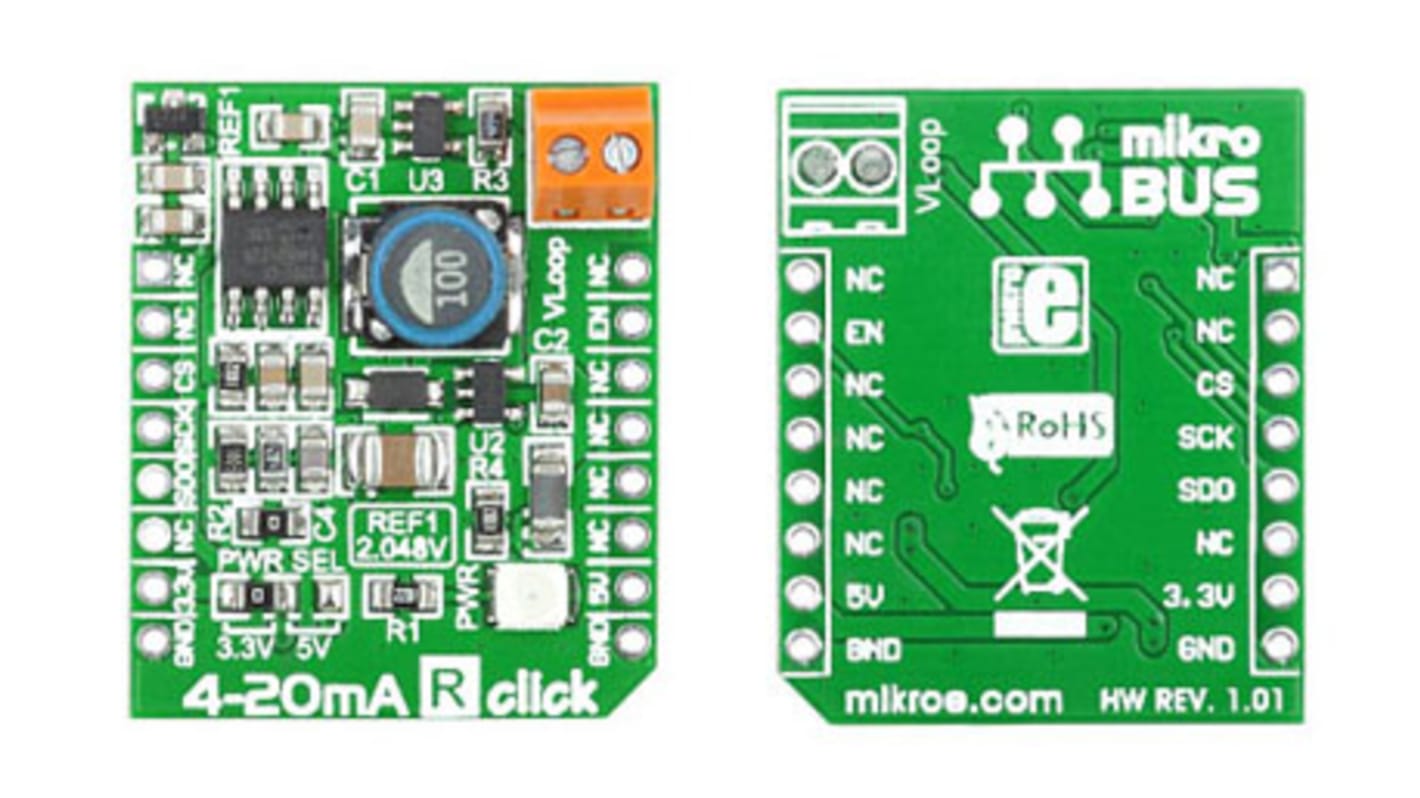 MikroElektronika MIKROE-1387 4-20mA R Click Add On Board Development Board