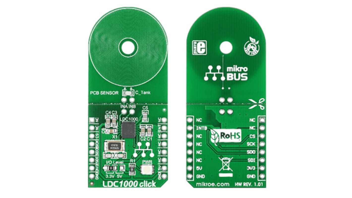 MikroElektronika LDC1000 click mikroBus咔哒板, 电感传感器