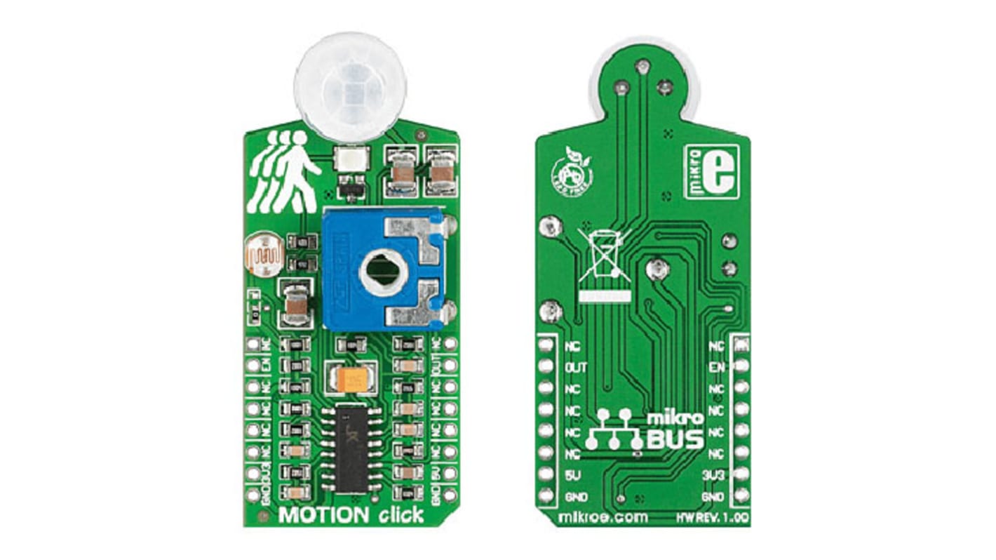 MikroElektronika モーションセンサ Motion clickアドオンボード PIR500B MIKROE-1589
