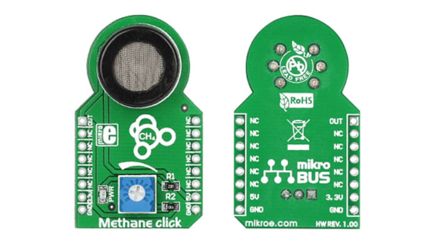 MikroElektronika Methane click Gas Sensor mikroBus Click Board for MQ-4
