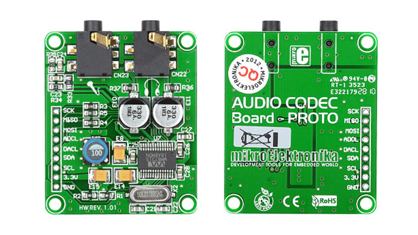 Scheda di sviluppo MikroElektronika, Codec audio