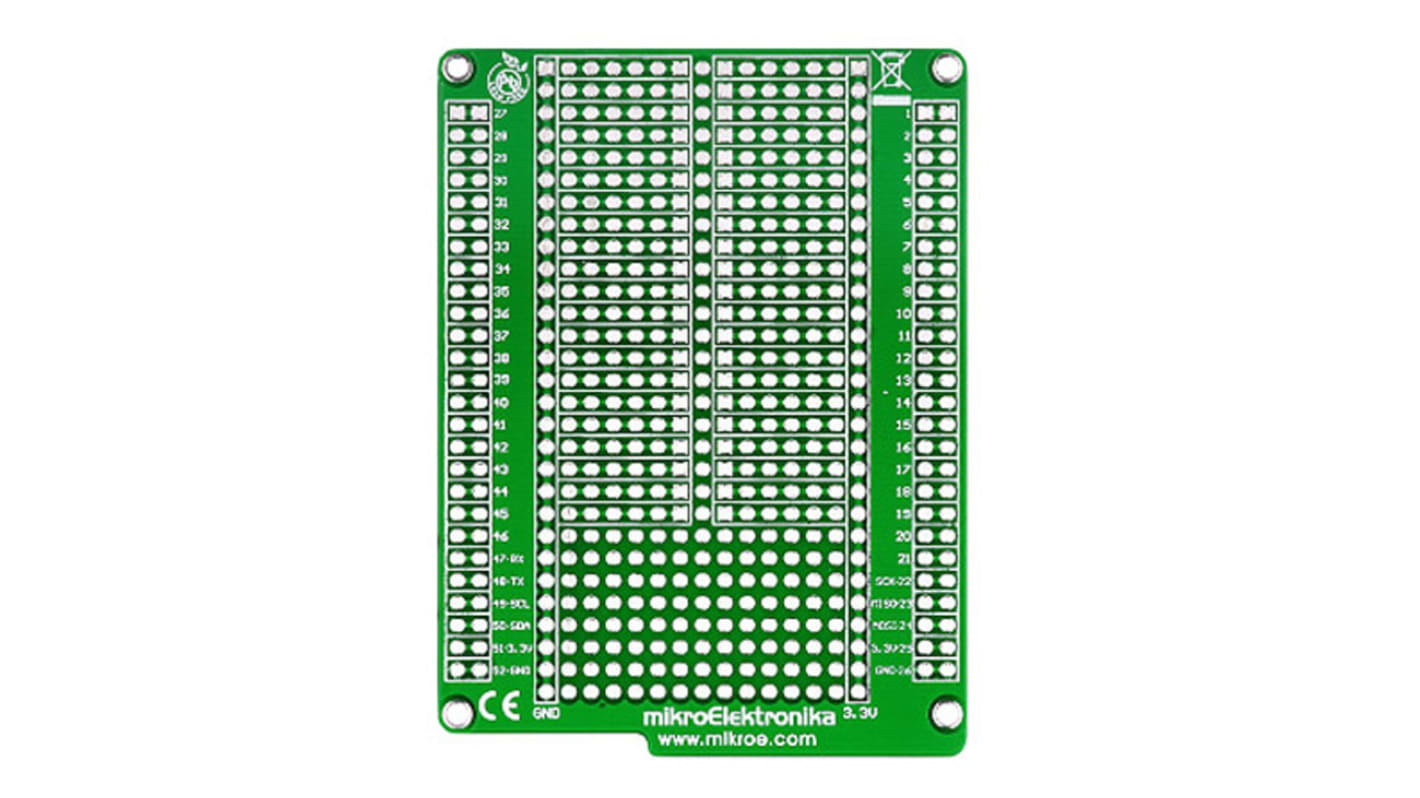 MikroElektronika MIKROE-767, mikromedia PROTO Expansion Board for PIC18FJ, PIC24, dsPIC33, PIC32, XMEGA