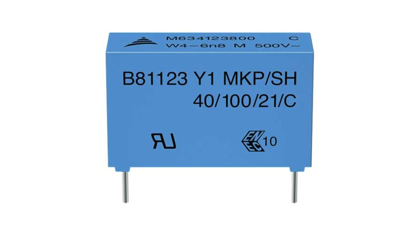 B81123C1102M000 | EPCOS フィルムコンデンサ, 3 kV dc, 500 V