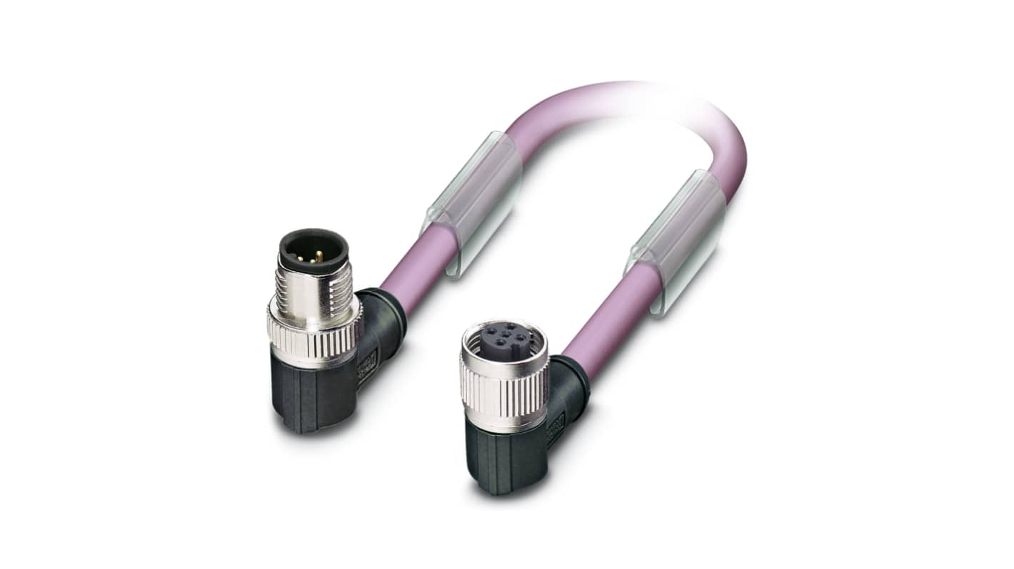 Kabel magistrali ze złączem Złącze M12 liczba rdzeni 2 długość 500mm Rodzaj A Żeńskie Złącze B Złącze M12