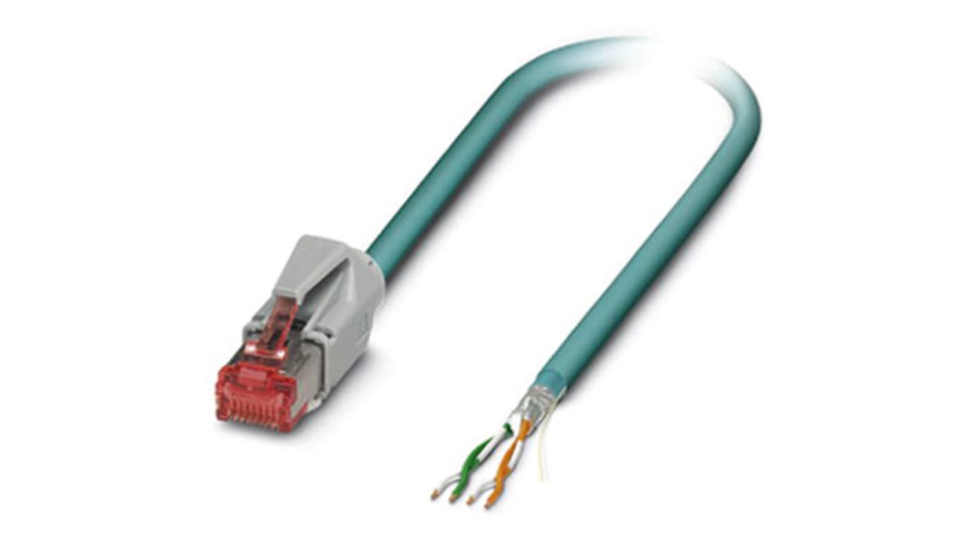 Cable Ethernet Cat5e Phoenix Contact de color Negro, long. 5m, funda de Poliuretano