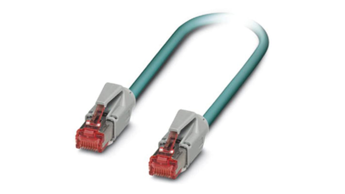 Cable Ethernet Cat5e Phoenix Contact de color Negro, long. 3m, funda de Poliuretano