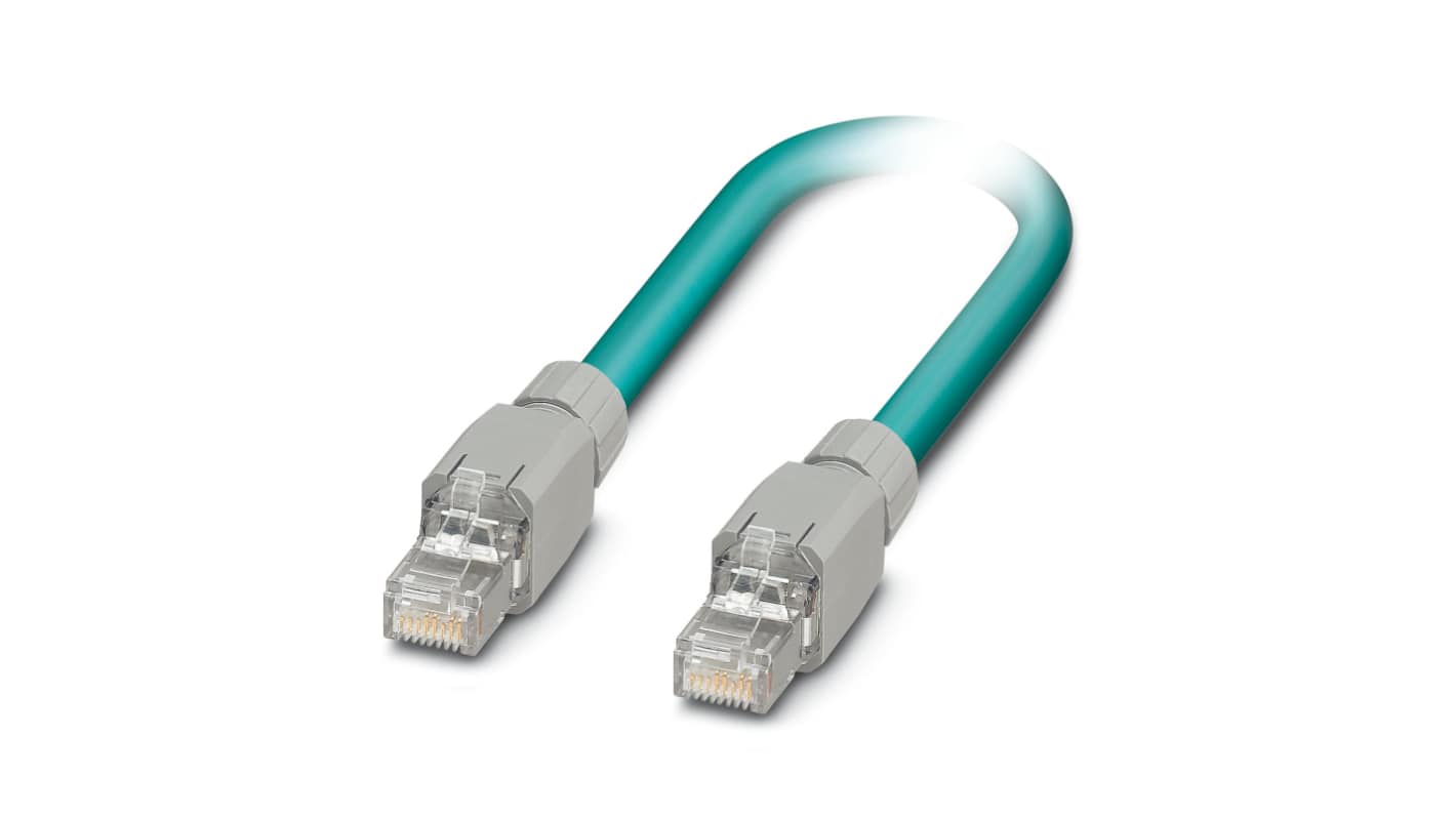 Kabel Ethernet Cat5 długość 10m Z zakończeniem Phoenix Contact Poliuretan l. żył: 19 średnica 7.7mm