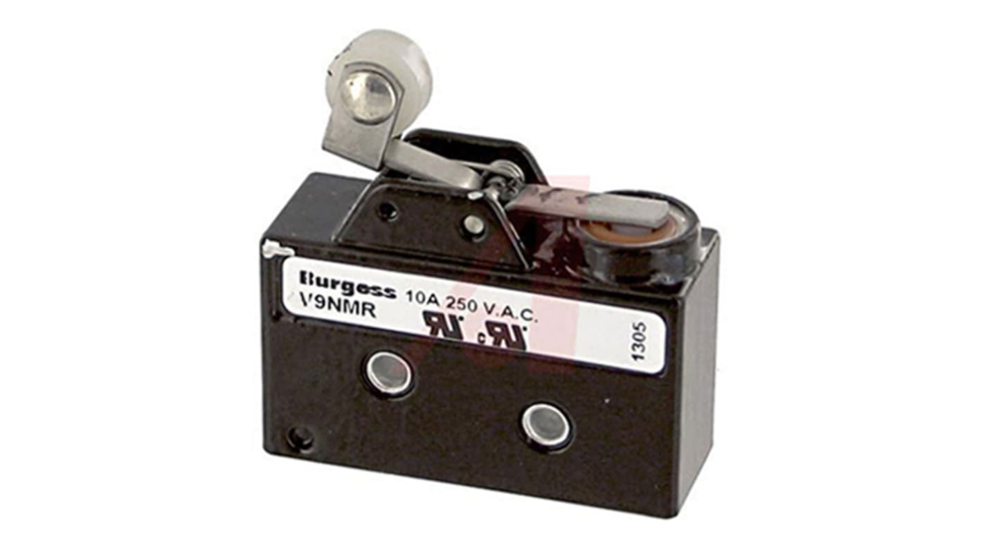 Johnson Electric Reverse Action Lever Micro Switch, Screw Terminal, 10 A, SP-CO, IP67