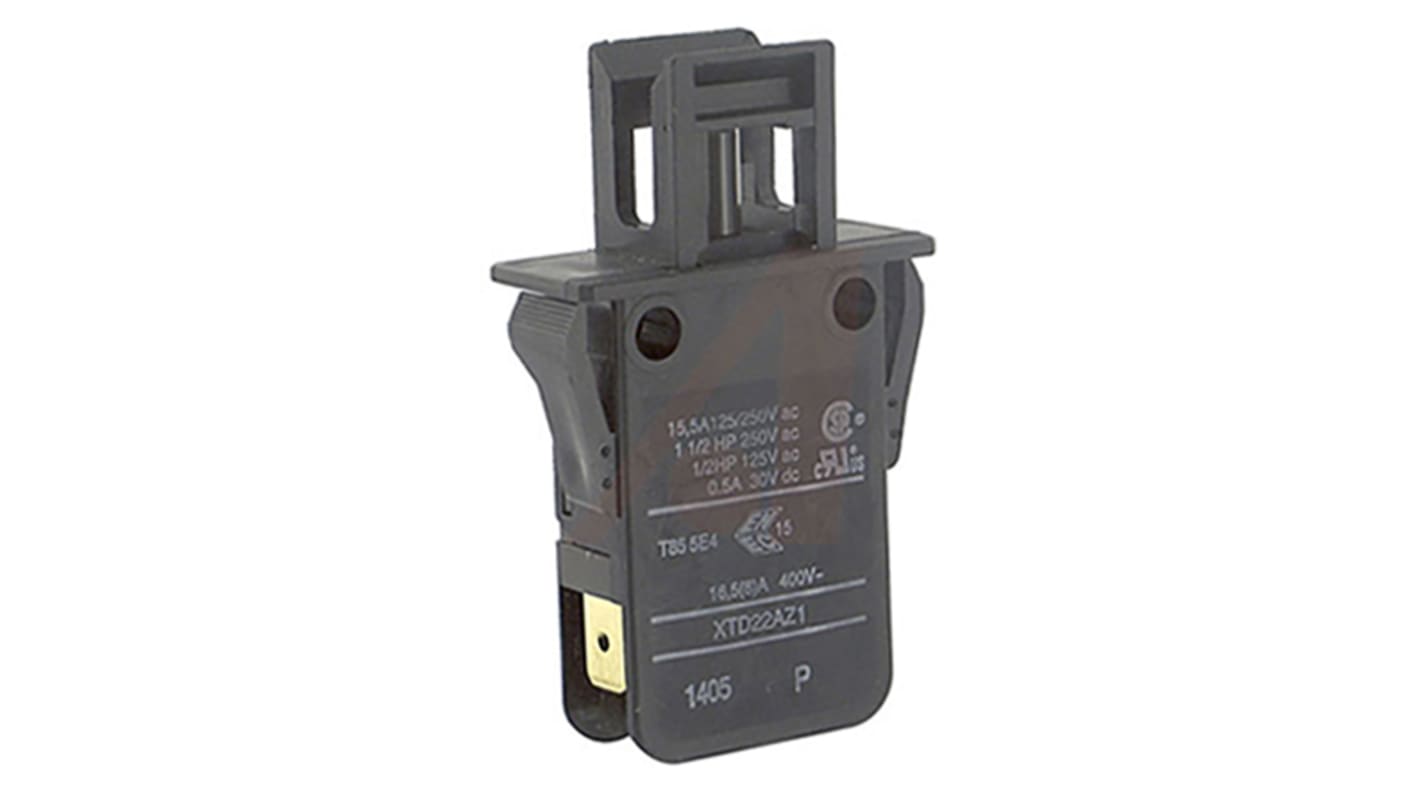 Johnson Electric Door Micro Switch, Plunger, DPST 16.5 A IP40, -20 → +85°C