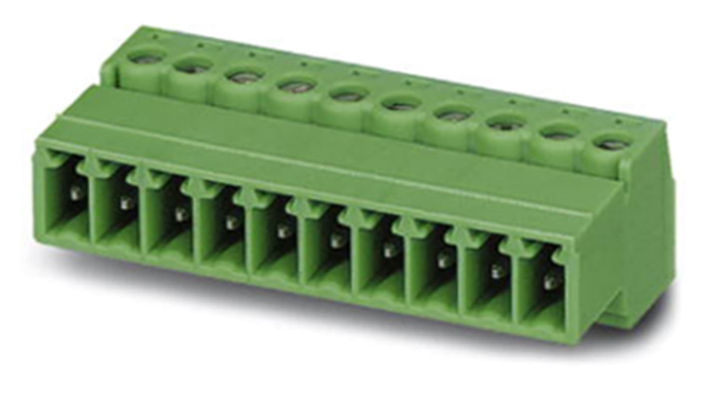 Phoenix Contact IMC 1.5/14-ST-3.81 Series Pluggable Terminal Block, 14-Contact, 3.81mm Pitch, Screw Termination